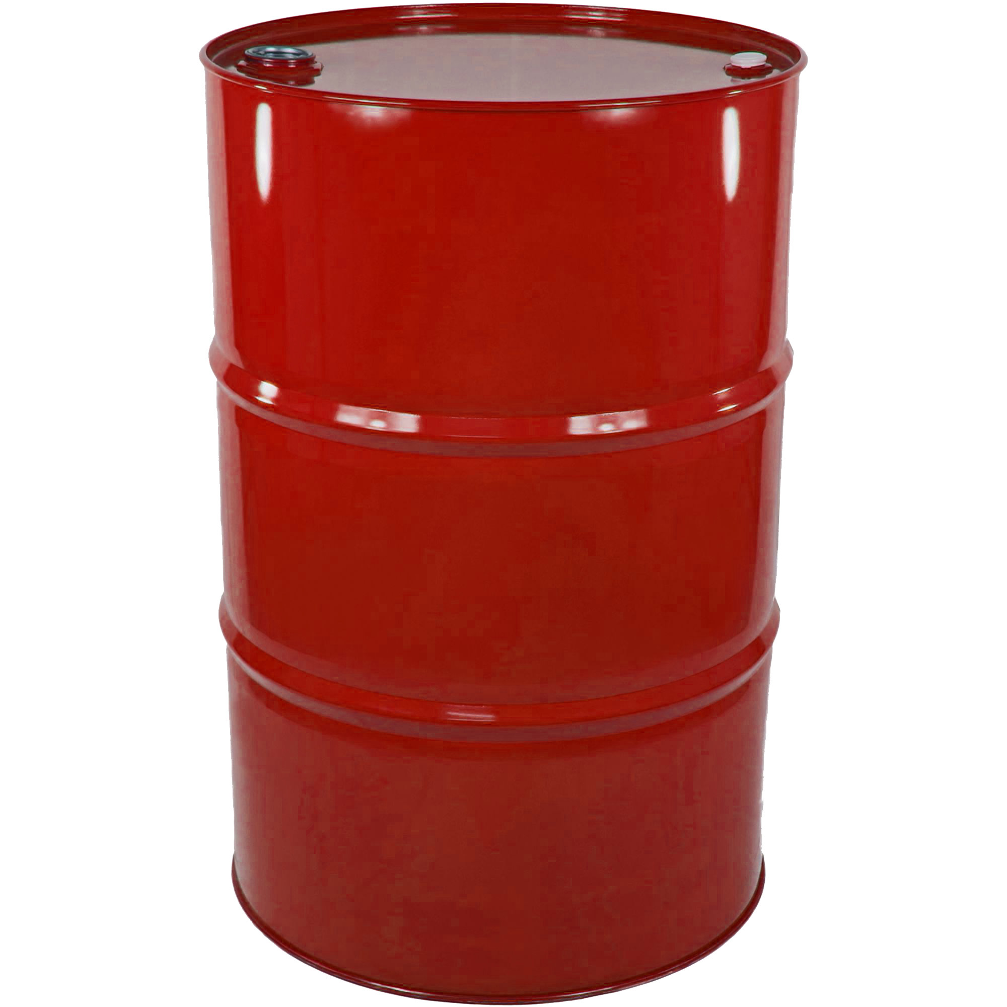Stahl-Spundfass 216 L, blank/rot, UN-X