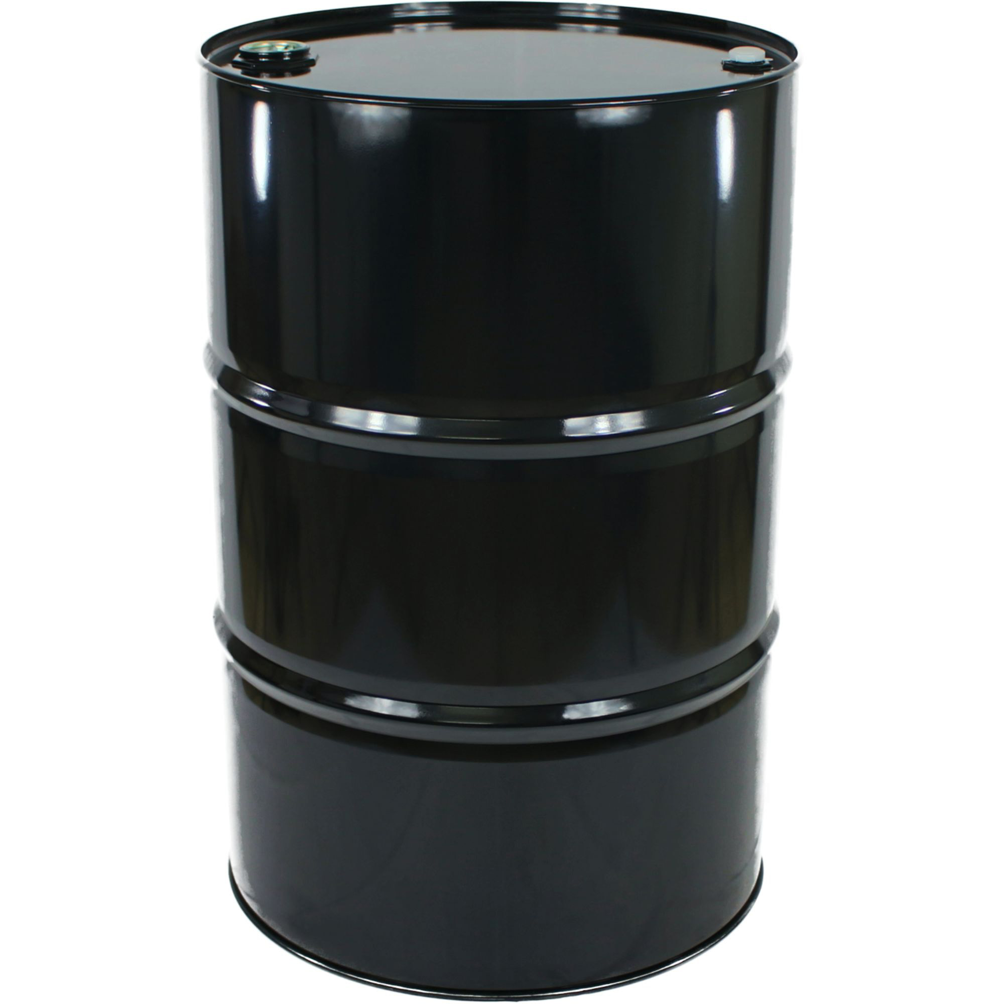 Stahl-Spundfass 216 L, blank/schwarz, UN-X